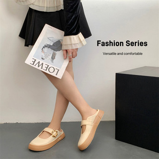 Baotou Slippers Women's Fashionable Outer Wear 2024 New Summer Korean Style Lazy Slip-on Soft Bottom Non-slip Sandals for Women