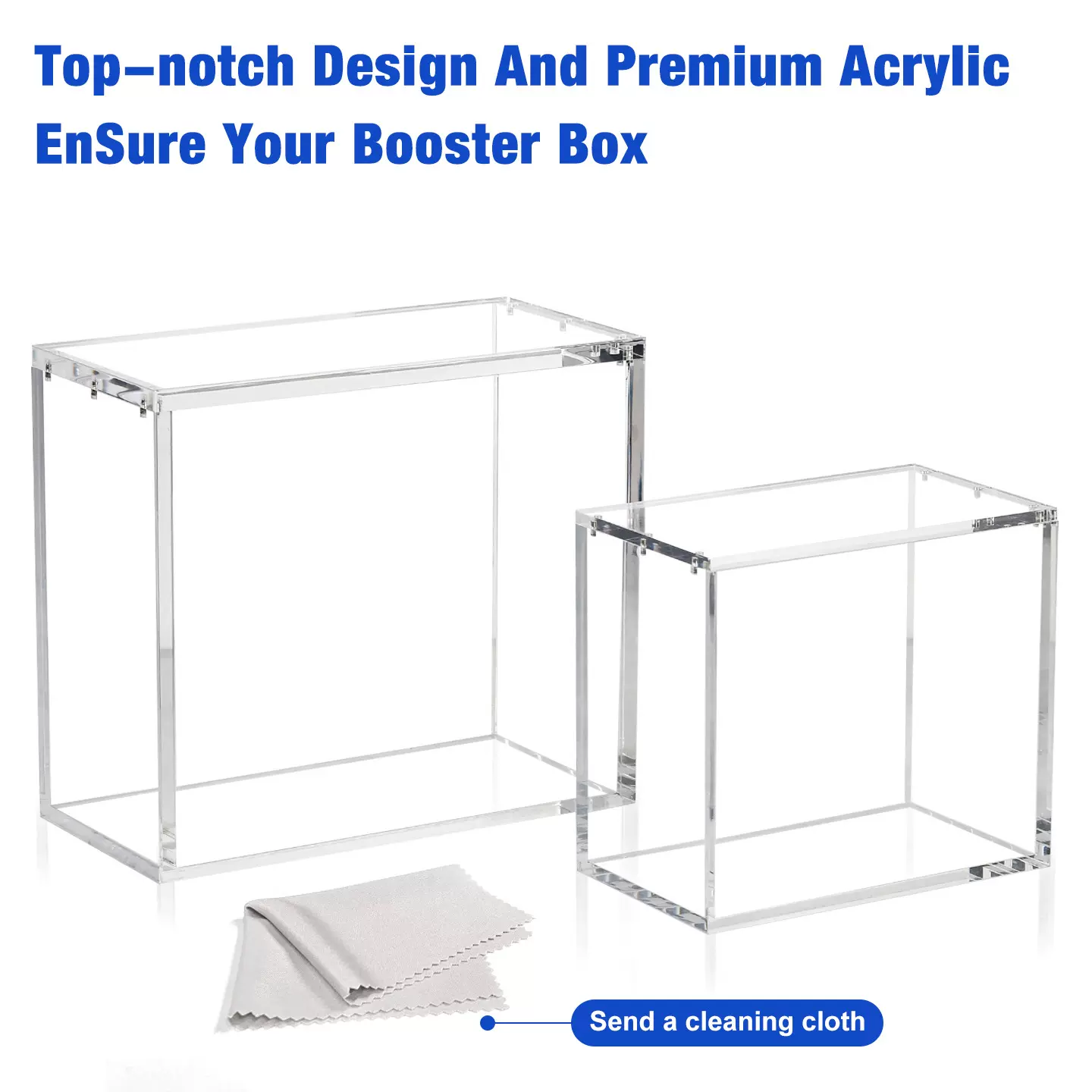 亚克力磁吸盒子宝可梦游戏卡片收纳盒透明带盖防尘收藏etb展示盒