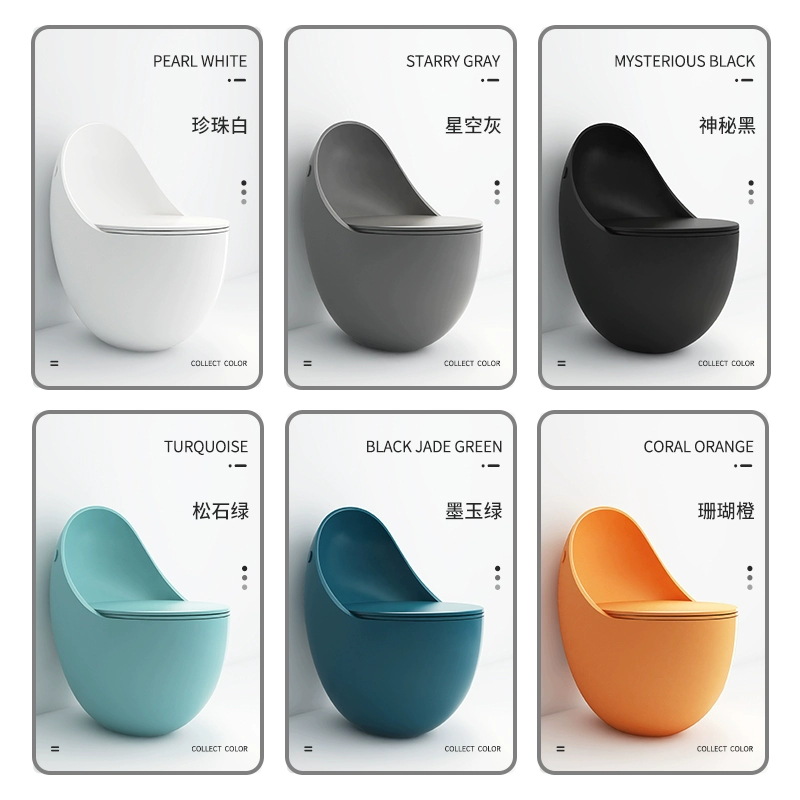 Inodoro de inodoro tipo huevo de hogar pequeño personalizado de nuevo estilo sifón desodorante hogar fábrica de inodoro ordinario al por mayor