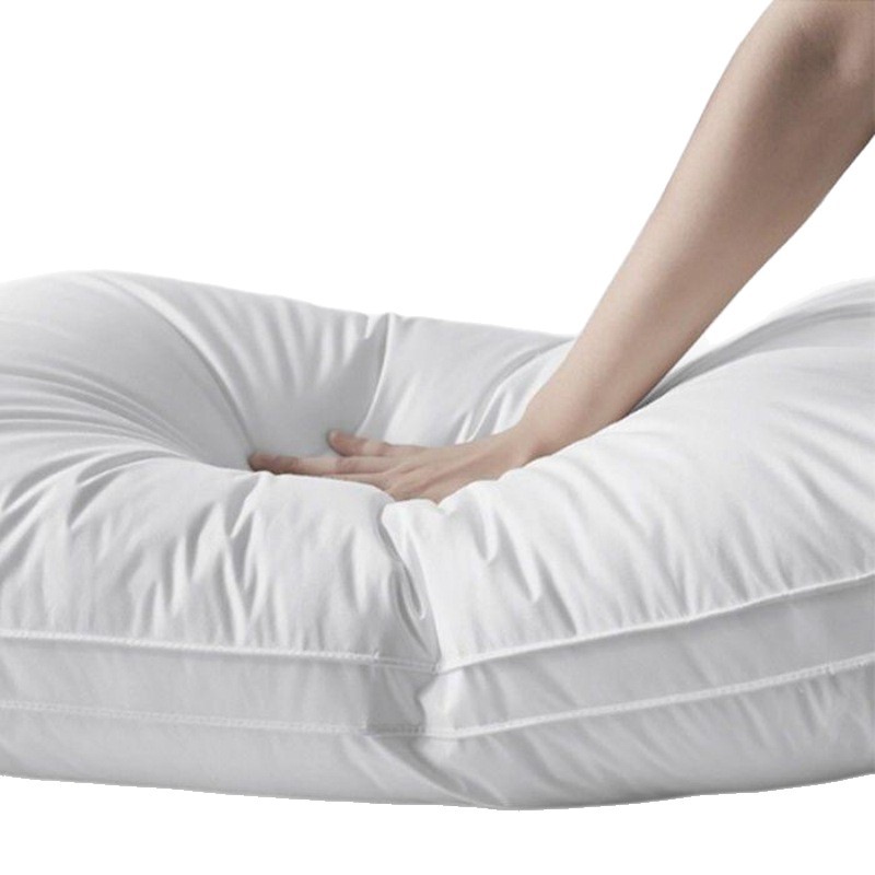 Nuevo hotel de estrellas de algodón una sola persona almohada tridimensional lavable almohada de rebote lento lavable a máquina antibacteriana almohada antiacara