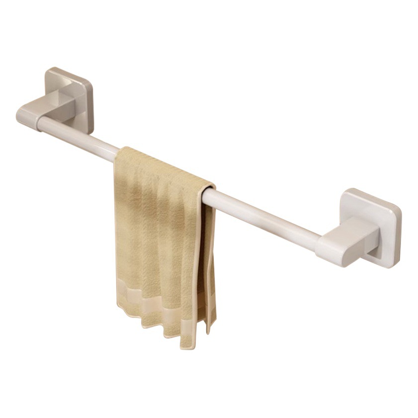 Toalla blanca estante ponche-libre de pared de baño de colgar de baño inodoro colgando Barra de toalla de almacenamiento de varilla única