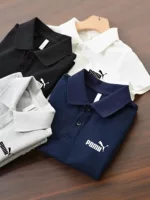Детская polo футболка с коротким рукавом, унисекс, логотип слева на груди, высоты 90–170 см