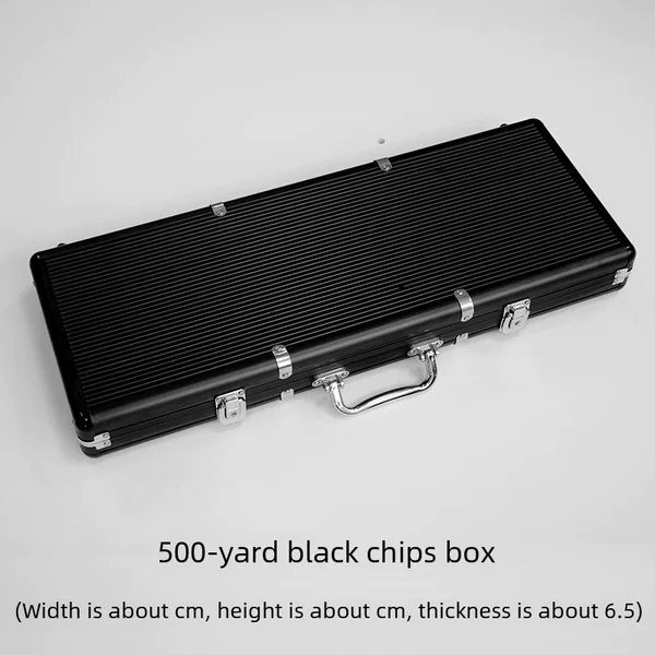 Chip suitcase Texas poker Baccarat Black Jack 21 points chips card thickened aluminum box storage box