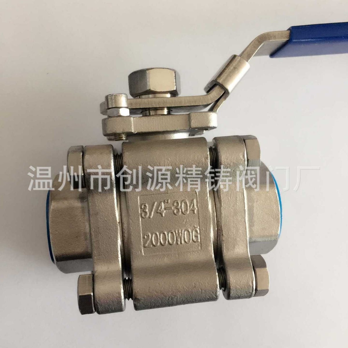 创源CYV高压硬密封球阀Q61Y-64P三片式不锈钢304手动气动丝扣球阀