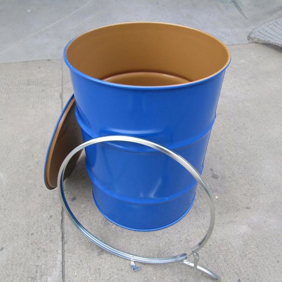 出口商检内涂铁皮桶 200升烤漆桶化工桶208升钢桶 批发