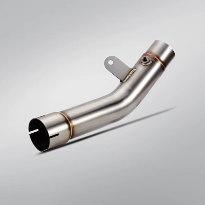 Motorcycle exhaust pipe modification suitable for ZX6R, stainless steel mid-section, high-temperature resistant, non-destructive installation, 2024