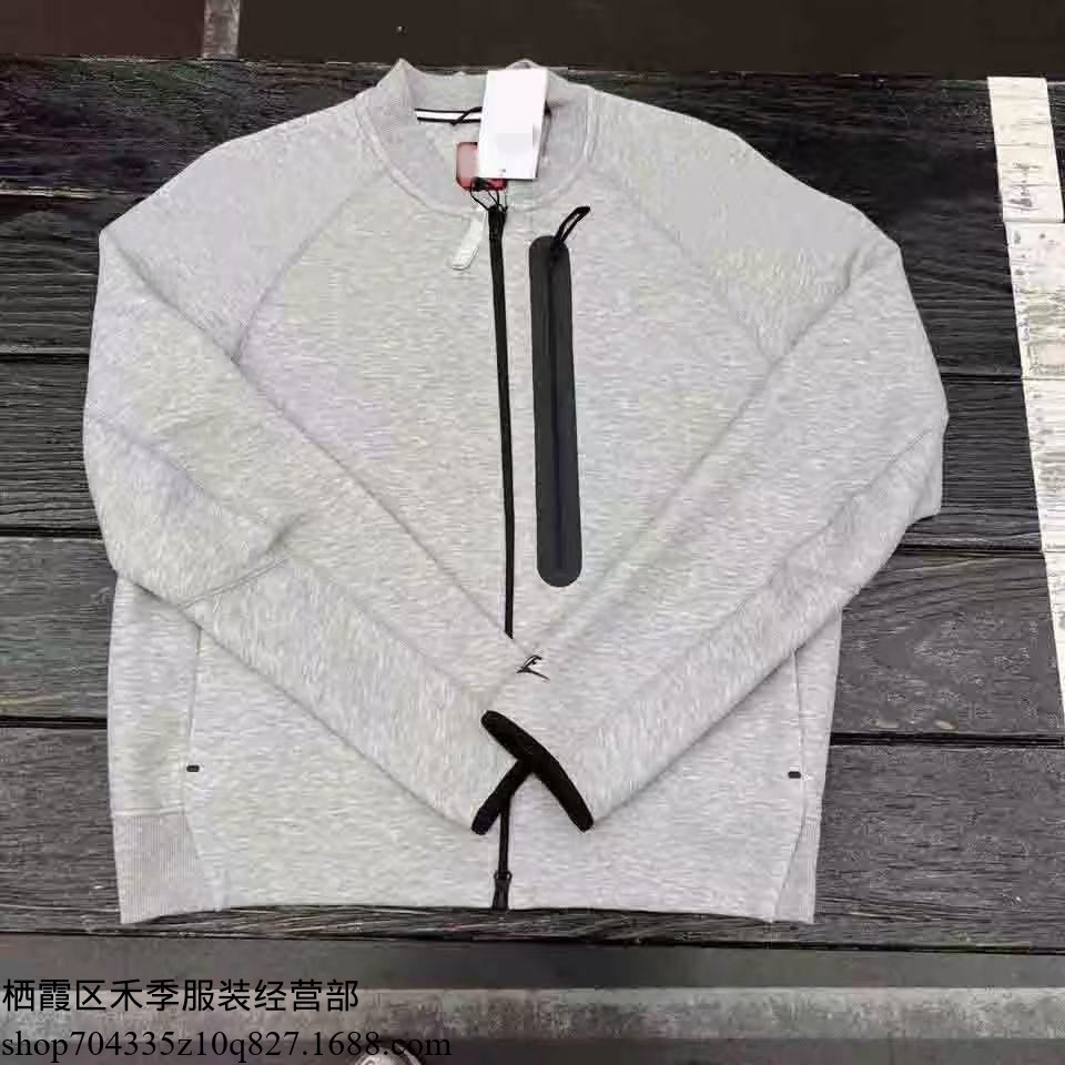 Heavyweight knitted baseball jacket, casual and loose fit, 320g windproof jacket, suitable for sports training and running, FB8009