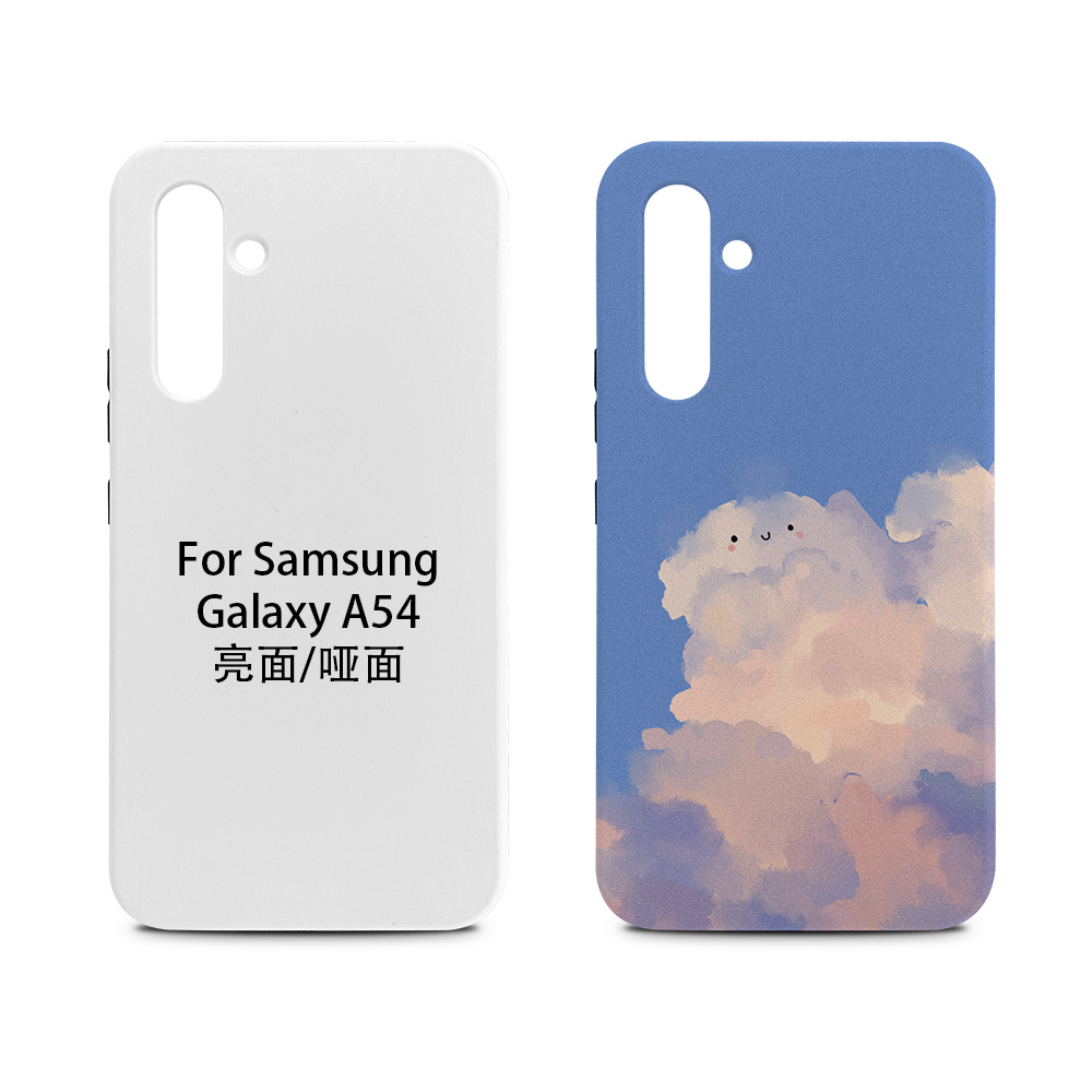 Aplicable a la serie Samsung Galaxy A recubrimiento de película de sublimación térmica 2 en 1 material de caso de teléfono celular al por mayor