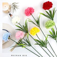 シングルボール菊造花卓球花結婚式シーンアレンジメントシルクフラワーオニオンボール装飾装飾品造花卸売