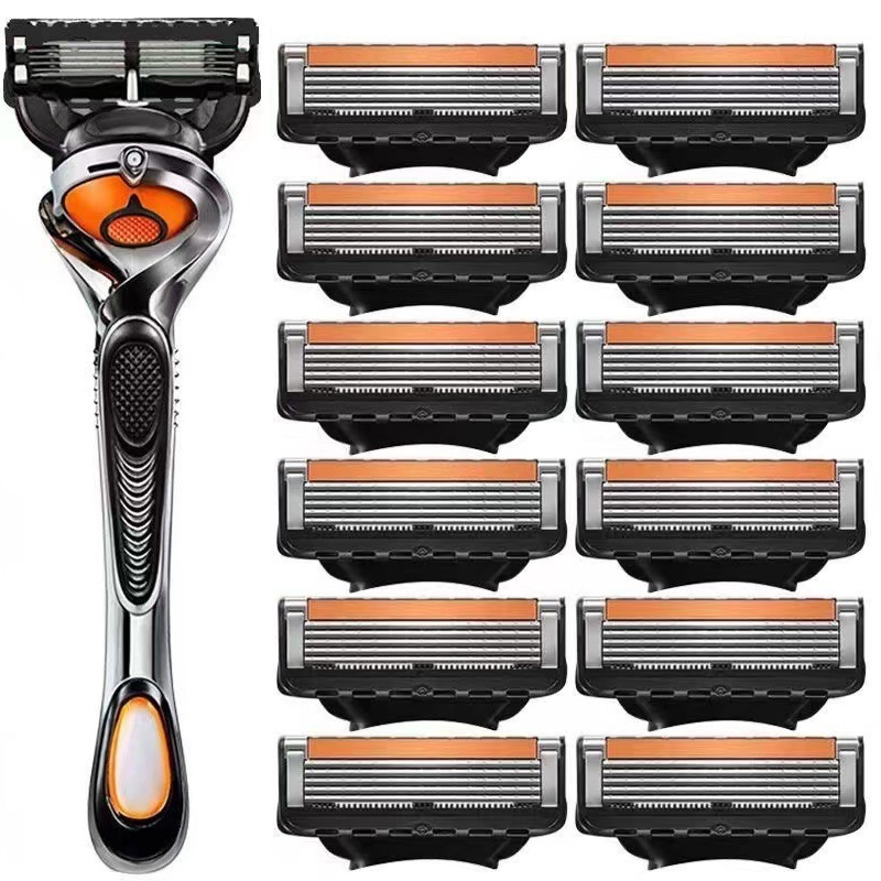 Carefully Selected Five-Layer Manual Razor Compatible with Multi-Layer Stainless Steel Blade Razor Set Gillette Fusion