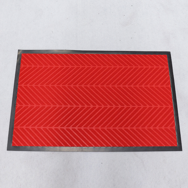타이어 패턴의 밝은 빨간색 바닥 매트는 미끄럼 방지 및 내마모성(PVC 시트)