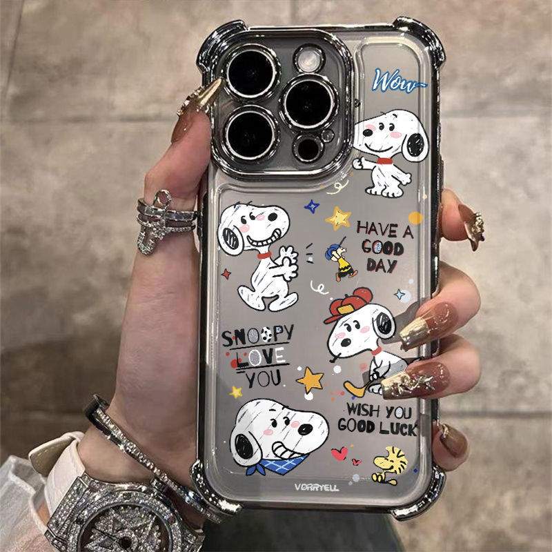 适用苹果17promax手机壳iPhone16四角气囊电镀壳15高级感14小众13