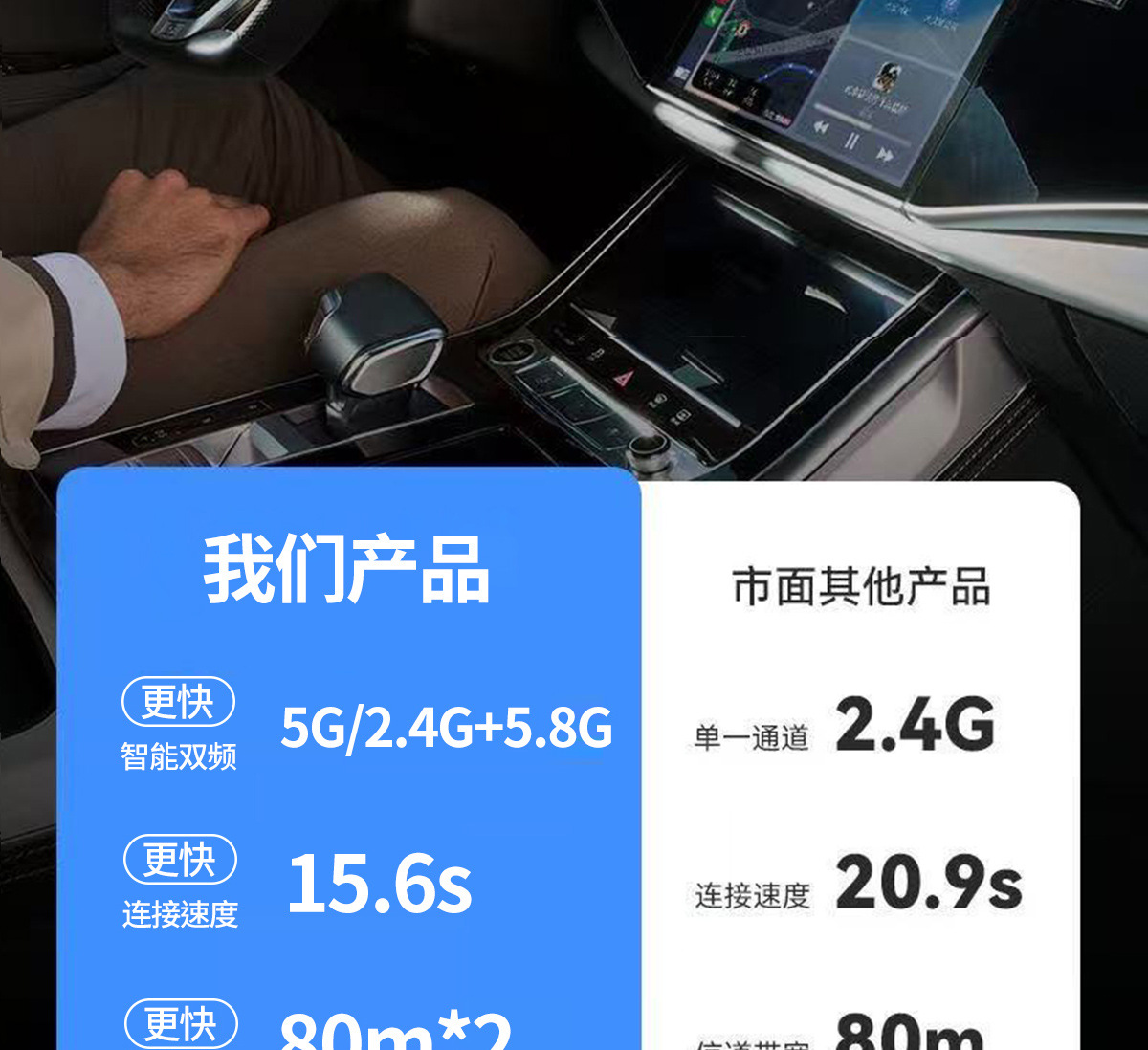 Cross-Border Smart Wireless Carplay Box Car Screen Projection Converter 2-in-1 Android Autocarplay Box