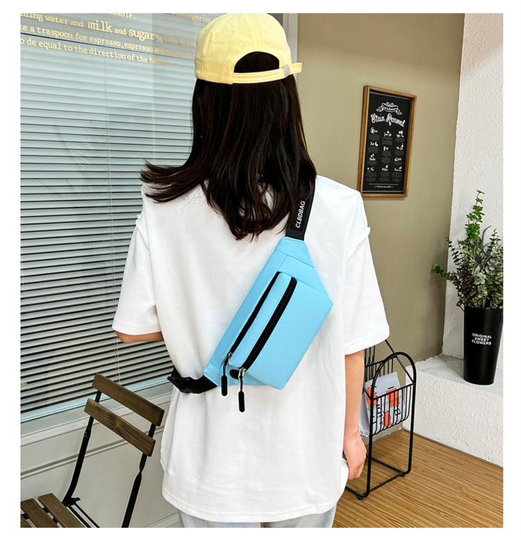 Unisex Streetwear Solid Color Nylon Waist Bags display picture 2