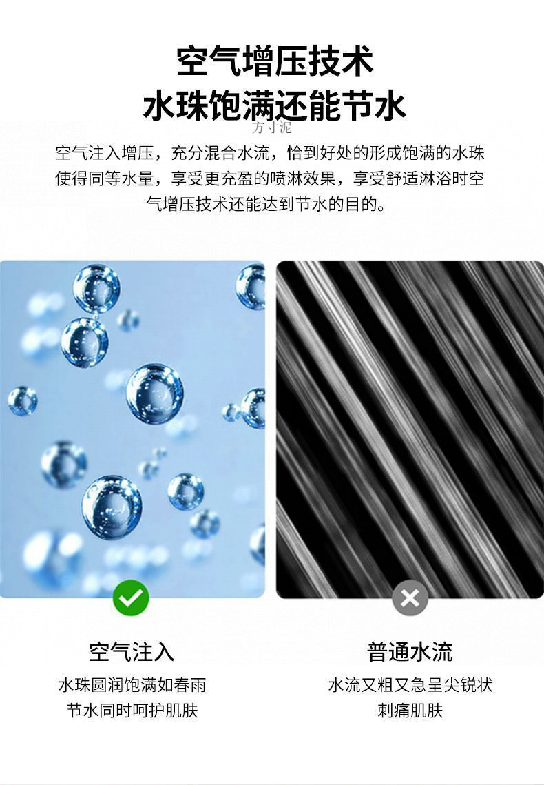 Constant temperature digital display shower head set, home decoration, hotel and homestay shower head accessory set, complete set factory wholesale one piece details Picture