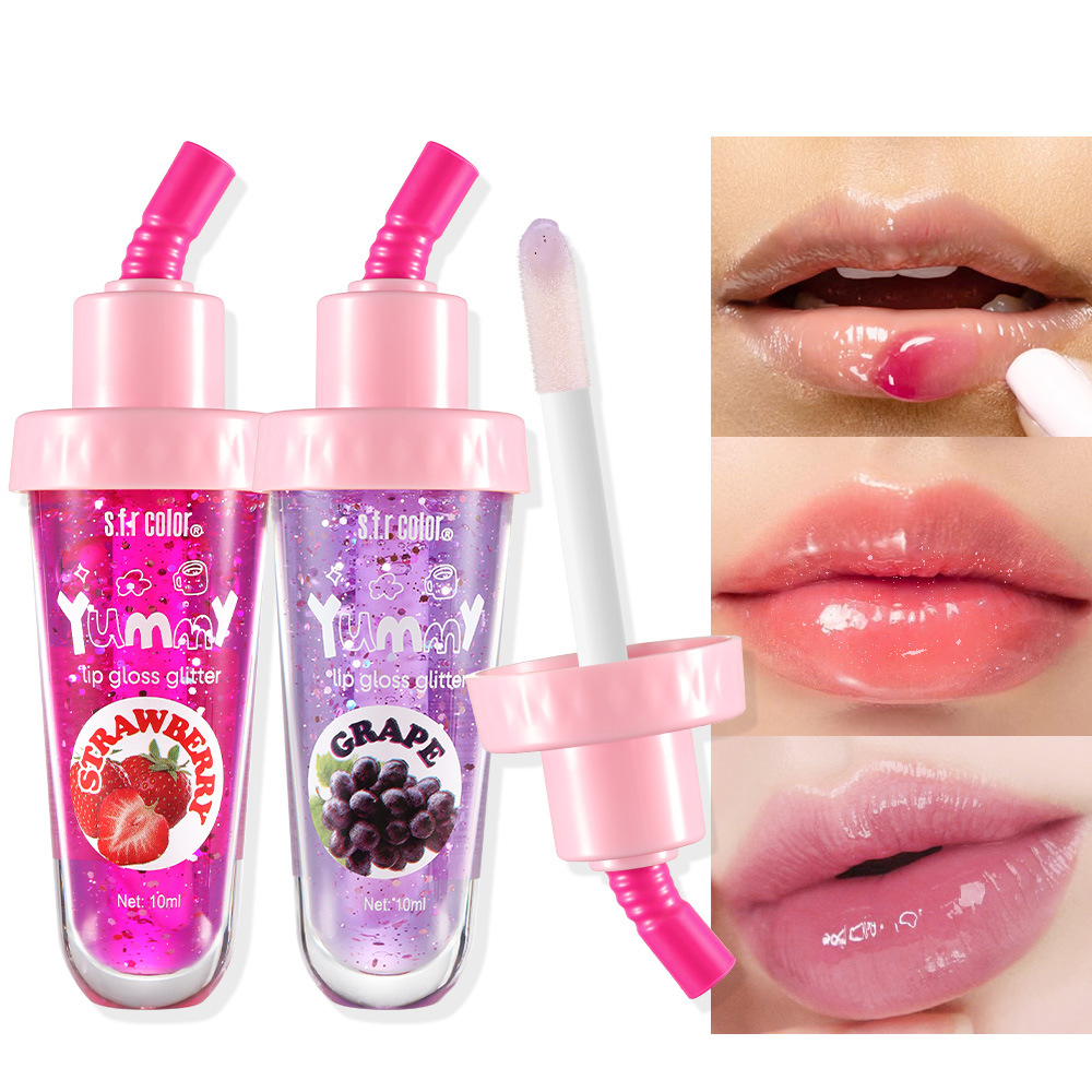 s.f.r color comercio exterior al por mayor puro para hidratar natural color de fruta taza de paja brillo labial