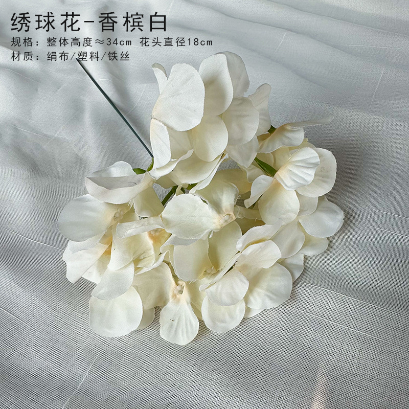 Protein hydrangea head comes with rod (not inserted)