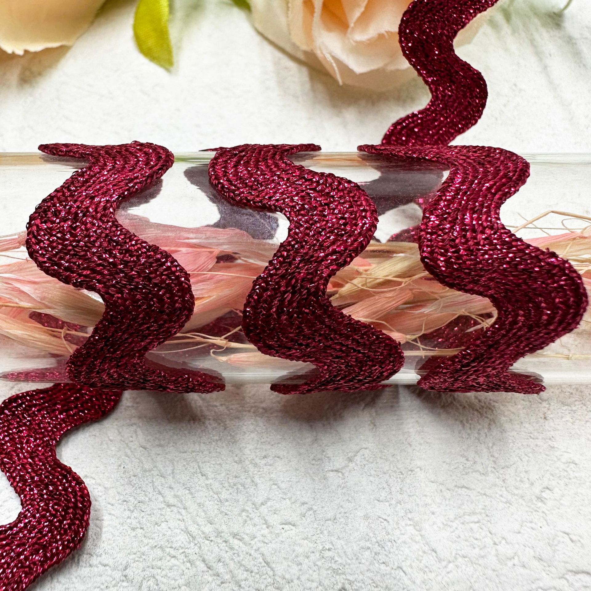 8mm onda sólida en forma de S curva banda de encaje cortina sombrero ropa infantil joyas de boda accesorios de ropa