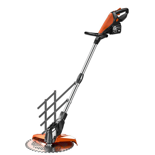 Brushless Electric Grass Trimmer with Electronic Display Professional Grade Handheld Multi-functional Lithium Grass Cutter with Grass Guide