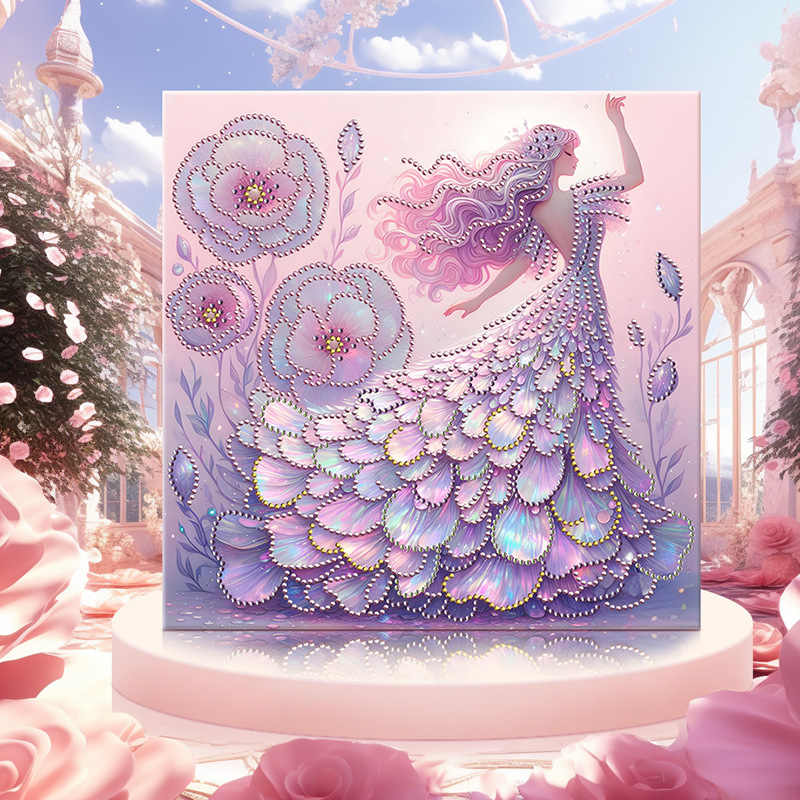 Va011 (30 * 30 cm + lienzo + marco trasero + paquete de materiales de herramientas)