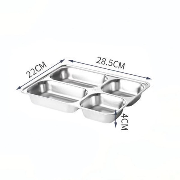 Square dinner plate stainless steel