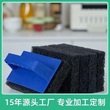金刚砂百洁布加厚刷子跨境出口爆款厨房塑料手柄去污魔力厨房刷子
