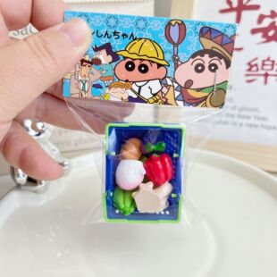 Children's Pretend Play Miniature Toys Supermarket Shopping DIY Student Cute High-Value Vegetable Fruit Soda Set