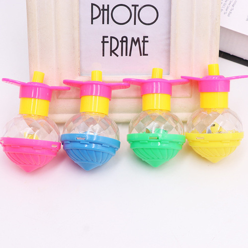 Creative children's flash rotating top luminous speed top with transmitter nostalgic student gift small toy