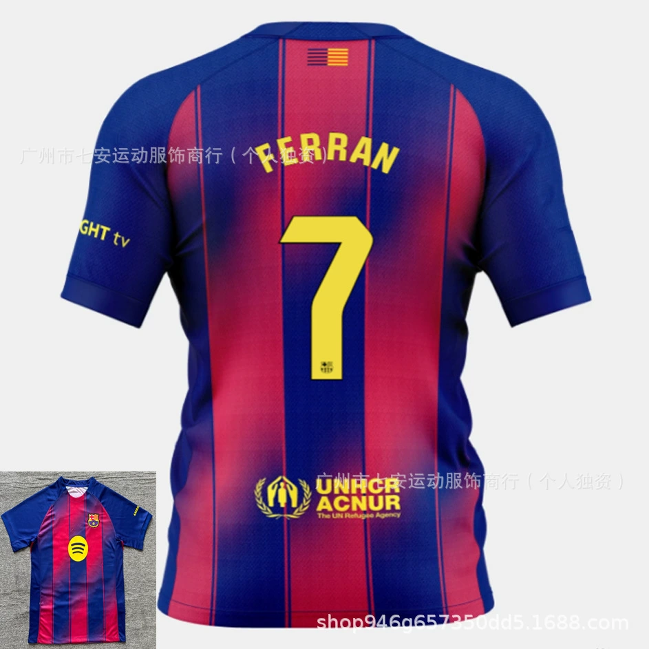Версия футбольной формы 25-26 Тайланд Tottenham Son Heung-min Barcelona Yamal Manchester City Haaland Marseille home and away jersey