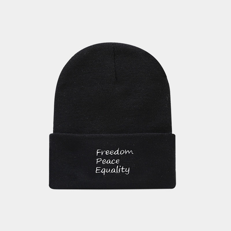 126g Weight Wool Cap Hats Type Daily Occasion Acrylic Material Letter, Rose Pattern Autumn Season Women'S Gender Embroidery Design Fashion Style Crimping Rim Women's Fashion Letter Rose Embroidery Crimping Wool Cap 20