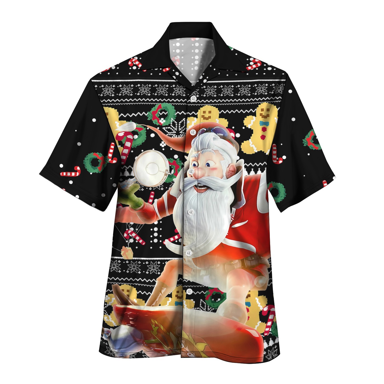 Comercio exterior transfronterizo AliExpress verano nuevo estilo azul vitalidad juvenil estilo universitario camisa de cuello cubano de manga corta MB33