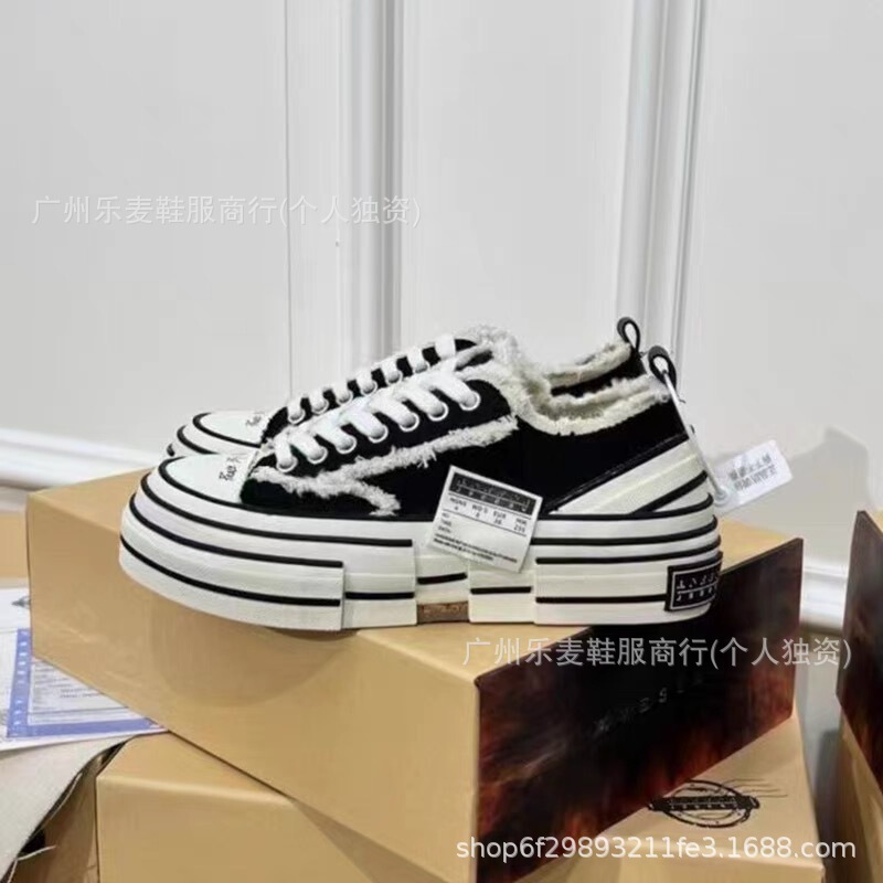 高品质带芯片火焰盒吴建豪同款休闲帆布鞋天鹅之心羽毛亮片乞丐鞋|undefined