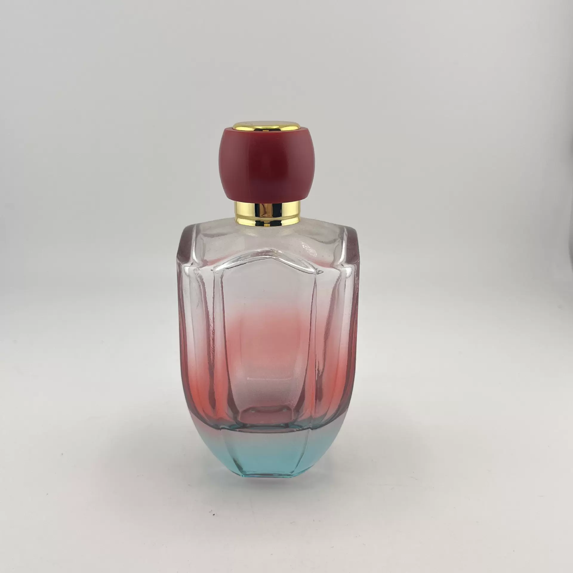 厂家直销50ML 100ML多容量高端轻奢渐变玻璃瓶批发