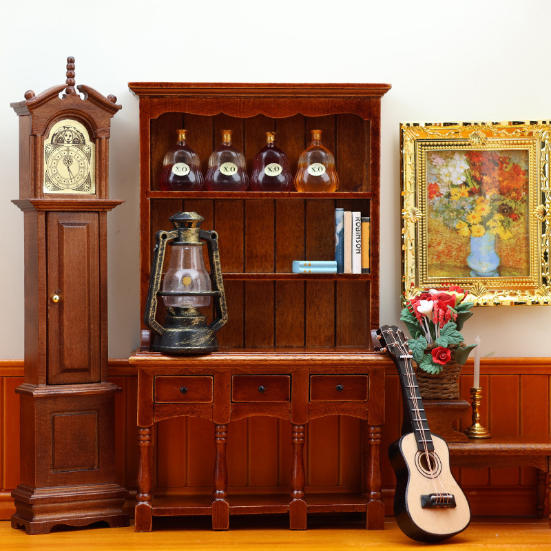 1:12人形屋dollhouseミニ家具モデルdiy縦型本棚キャビネット収納棚収納棚|undefined