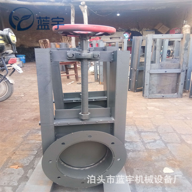 电动方口圆口插板阀电动闸板阀螺旋闸板阀dn600闸水闸门厂家