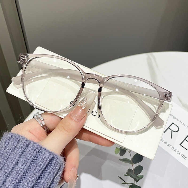 Nuevo red tortuga roja retrógrada gafas de marco grande para mujeres de protección de luz azul con grado ultraligero TR90 gafas de marco gafas espejo plano