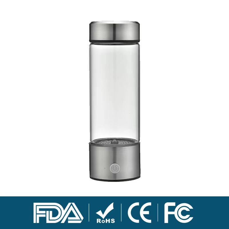 Fabricantes de suministro directo para hacer té taza rica en hidrógeno alta electrólisis de borosilicón taza de agua de absorción de hidrógeno vaso de agua de salud venderá regalos