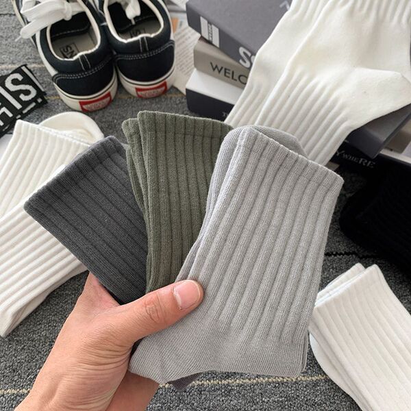 Winter white demi-season breathable sports knee socks
