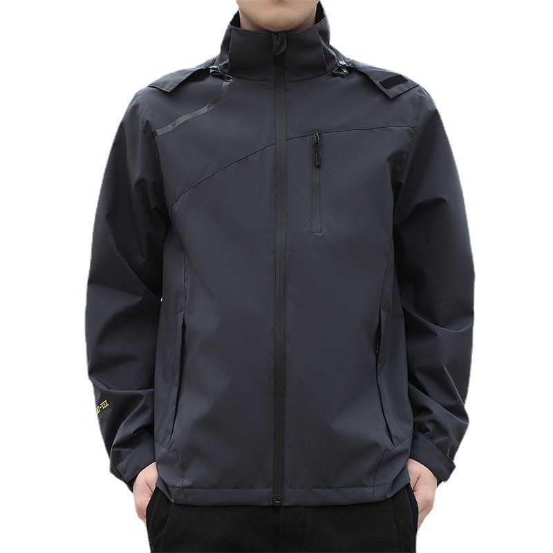 Chaqueta transfronteriza primavera y otoño chaqueta cazadora impermeable para hombres deportes al aire libre montañismo ropa de trabajo chaqueta más tamaño al por mayor