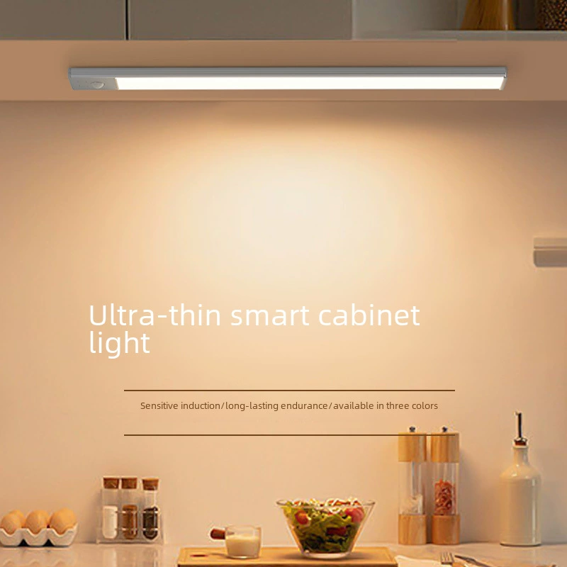 LED внутреннее освещение для гардероба, перезаряжаемая физиологическая индукционная световая лента, магнитная лампа для кухни, самоклеящаяся обувь