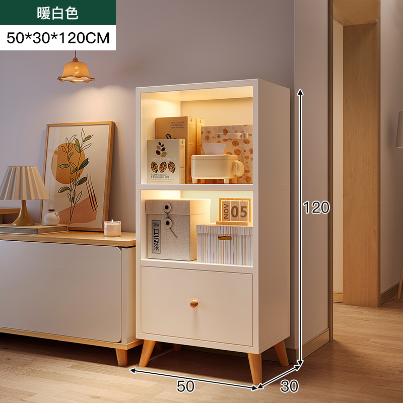 Estante de libros junto al gabinete de televisión estante de piso estante de almacenamiento sala de estar armario de almacenamiento estante de exhibición estante de biblioteca contra la pared