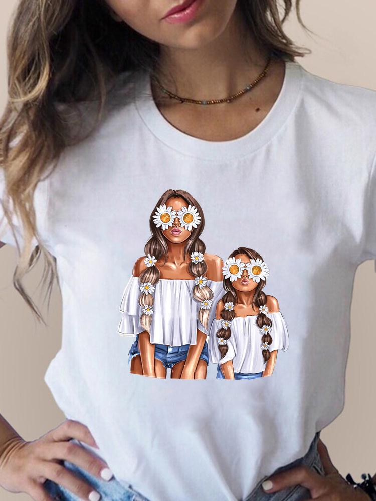 Women's T-shirt Short Sleeve T-shirts Printing Fashion Mama Printing display picture 2