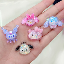 新款diy饰品配件材料 卡通人物树脂配件 diy手机壳配件 发饰材料