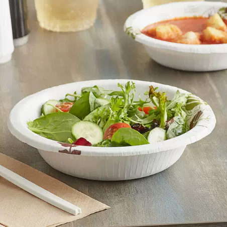 白纸碗12盎司| 25个/包 一次性餐具野餐派对蛋糕碗干果碗碟沙拉碗