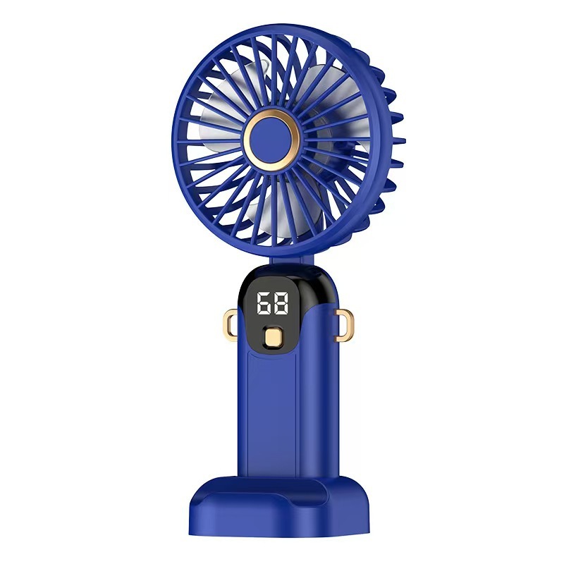 メーカー卸売り手持ち扇風機携帯型大風力デジタル表示扇風機学生寮便利スタンド首扇風機|undefined