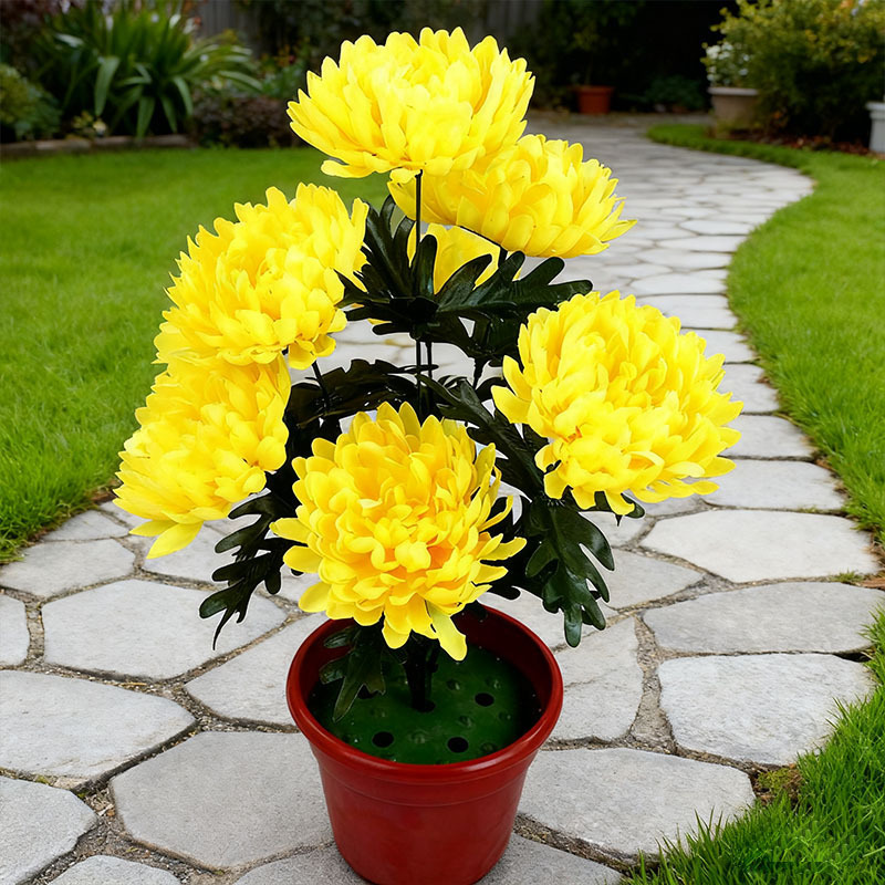 Photo screen simulation flower wholesale high quality Qingming flower simulation chrysanthemum 2023 New 9 Cold Chrysanthemum simulation silk flower Photo screen simulation flower wholesale high quality Qingming flower simulation chrysanthemum 2023 New 9 Cold Chrysanthemum simulation silk flower