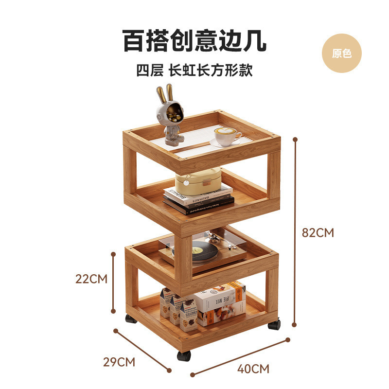 工場直送中国風竹コーヒーテーブルバルコニーレジャーコーヒーテーブルリビングルーム小さな正方形のテーブルベッドサイド収納ラックソファサイドテーブル|undefined
