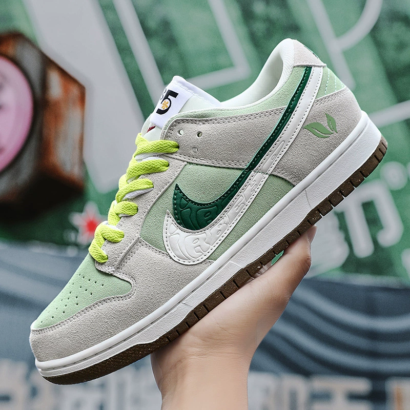 Putian shoes AJ women's shoes dunk low - red sailing white green double hook low - top marine ice tea men's board shoes
