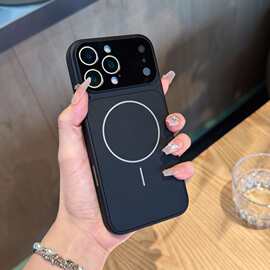 跨境新品Phone17磨砂手机壳苹果11~16秒变17系列磁吸电镀手机套