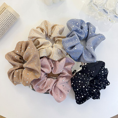 RUDAN Korean Version Ins Style Cross-border Fat Intestine Hair Clip with High-end Star and Water Diamond, Shiny and Elegant Large Intestine Hair Clip